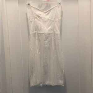 White Sequin Dress